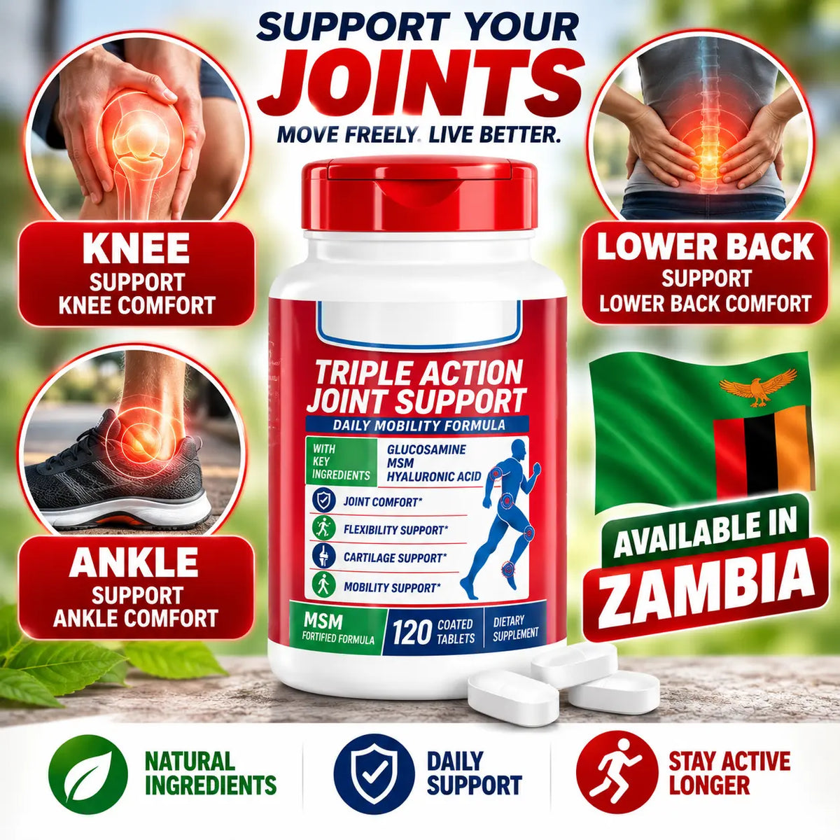 FlexJoint — support your joints, knee, lower back, ankle