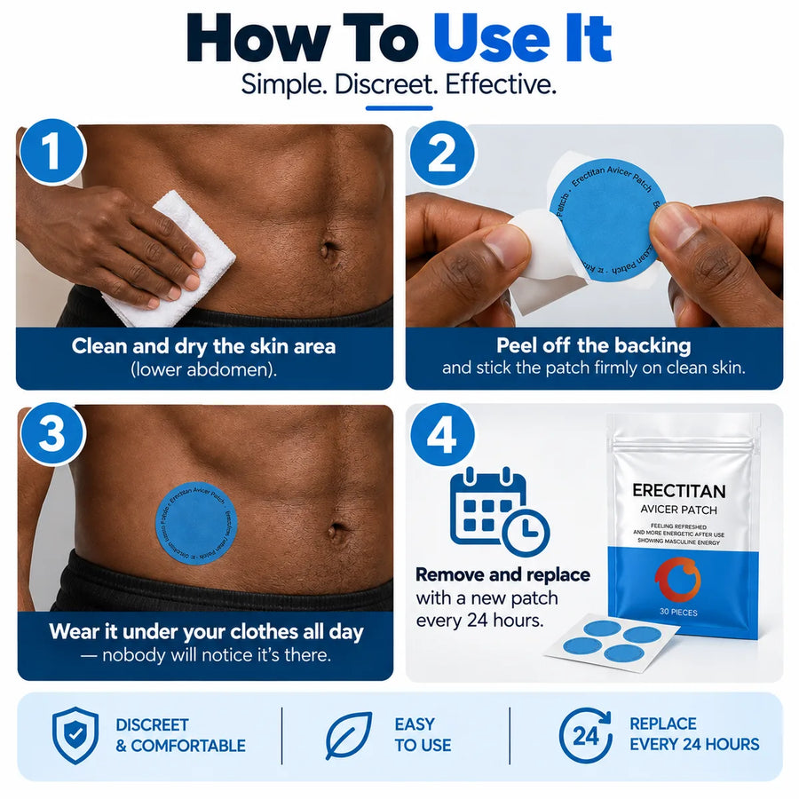 How to use the Erectitan Avicer Patch herbal vitality patch