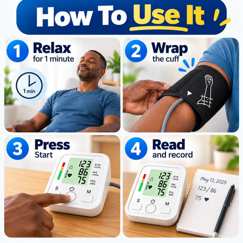 How to check your blood pressure at home with the PulseGuard monitor